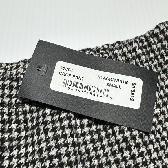 Bryn Walker Cotton Wool Houndstooth Crop Pant Knit Size S Small High Rise NWT - Picture 3 of 12